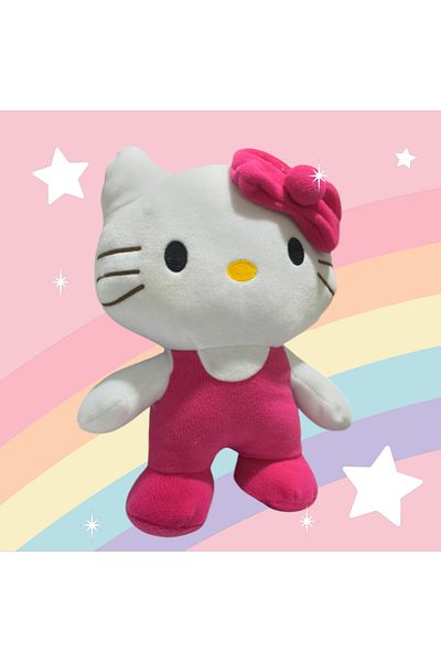 Pufline Hello Kitty Plush Toy (35 cm) Dark Pink (Fujya)