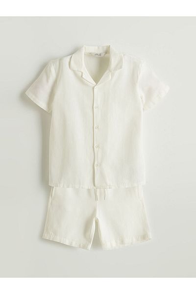 LC Waikiki Lcw Short Sleeve Boys Shirt and Shorts