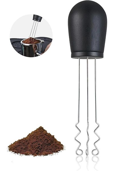 MIBRU Coffee wooden needle distributor zigzag black
