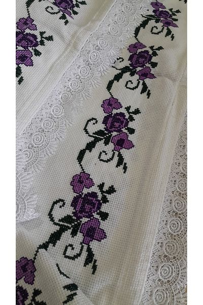 Papatyam 1 Etak(200X100) 2 Pillows(45X75) Hand Lace/Vintage/Dowry