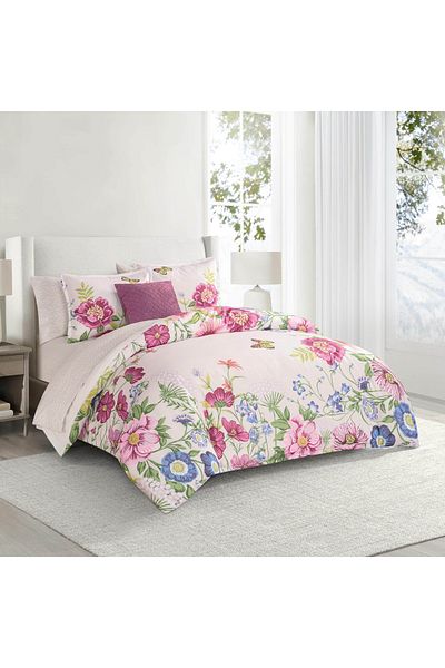 Orange Bed & Bath Meadow Floral | 8-Piece Single Duvet Set