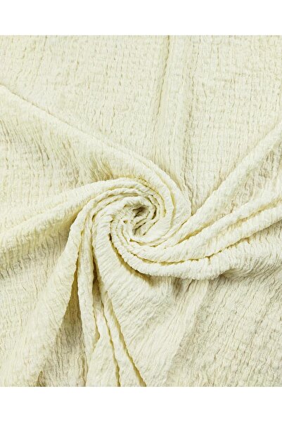 Kumaş Parça جيرسي وافل كريمي اللون (العرض 140 سم × الطول 200 سم)