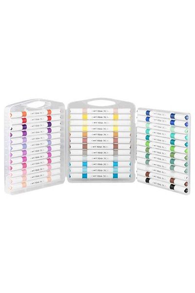 Rich Art-X Duo Marker - Double Ended Water Based, 36 Color Set
