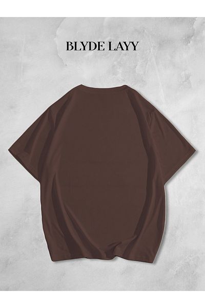 BLYDE LAYY Unisex Κλασικό εμπριμέ μπλουζάκι Oversize
