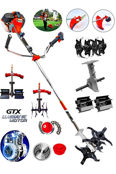 Wacker Pro Alman 11 In 1 X-maganetc 20 Hp Yan Tipi Benzinli Ot Çalı Tırpanı T...