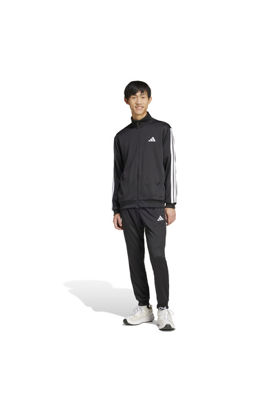 adidas M 3S FT TT TS Σετ αθλητικής φόρμας Μαύρο JC5375