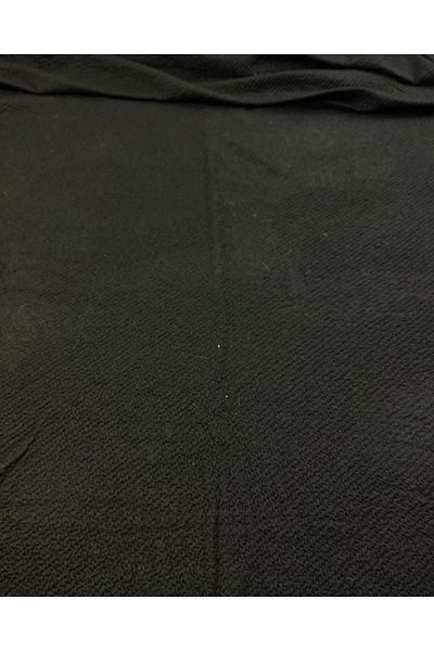 Kumaş Parça Πλεκτό ανάγλυφο σε μαύρο χρώμα (Πλάτος 120 cm x Μήκος 285 cm)