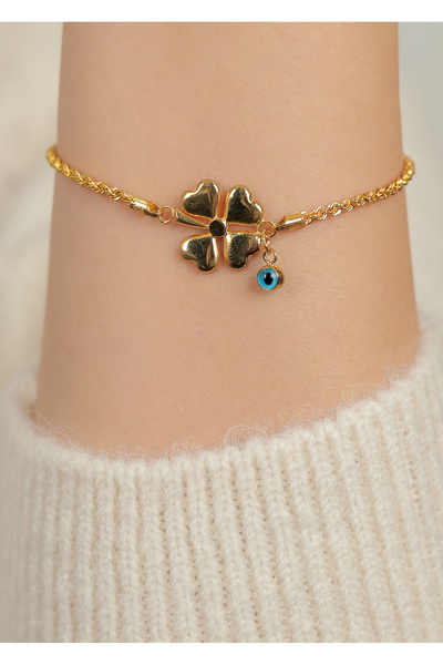 kuyumcu nurettin 3 gr (GRAM) Halat Yonca Bileklik Künye 22 Ayar Altın