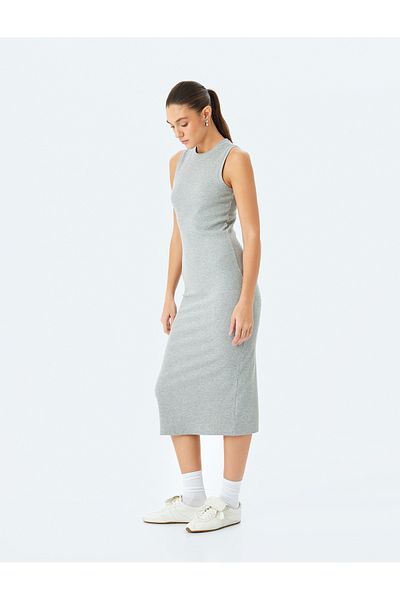 Koton grey Midi Pencil Dress