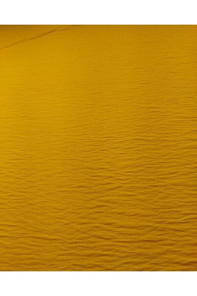 Kumaş Parça نسيج يشبه الأيروبين باللون الأصفر الداكن (العرض 140 سم × الطول 10...