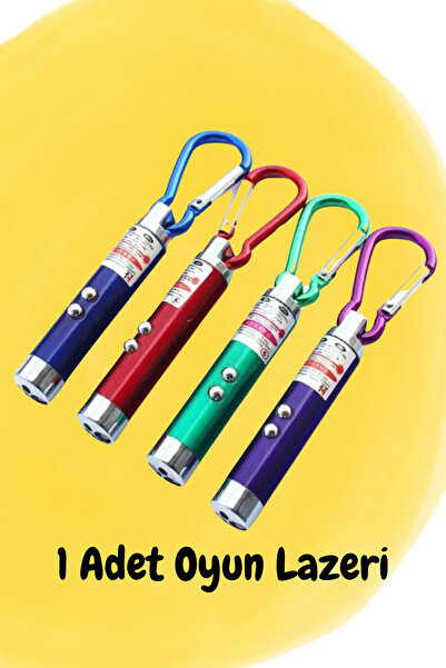 PapyonPet 3 Fonksiyonlu Kedi Köpek Lazer Oyuncağı 1 Adet – LED Işıklı Anahtarlık Lazer Oyuncak