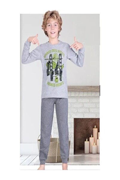Ersoy 7-8 Years Old Boy's Long Sleeve Pajama Set