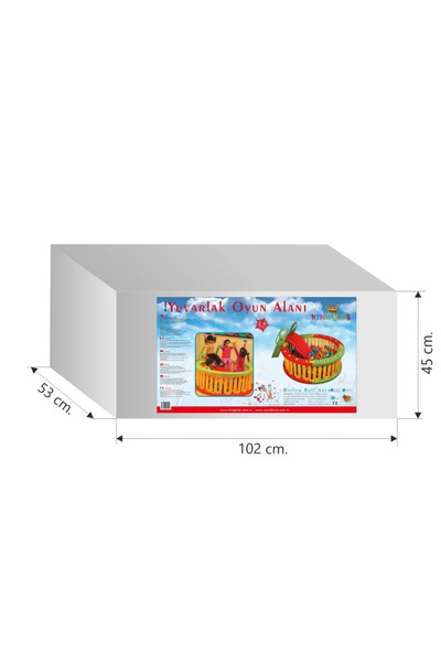 Genel Markalar Top Havuzu Seti - Kaydırak ve Toplar Dahil - Tahterevalli Set - Çocuk Oyun Alanı - Anaokulu -  Kreş