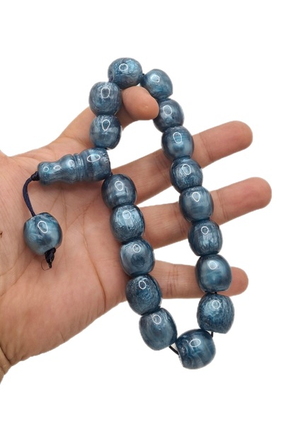 Han Ticarethane Model personalizat de dimensiuni mari Efe mască Spațiu Albastru Tasbih Amir cu praf de chihlimbar