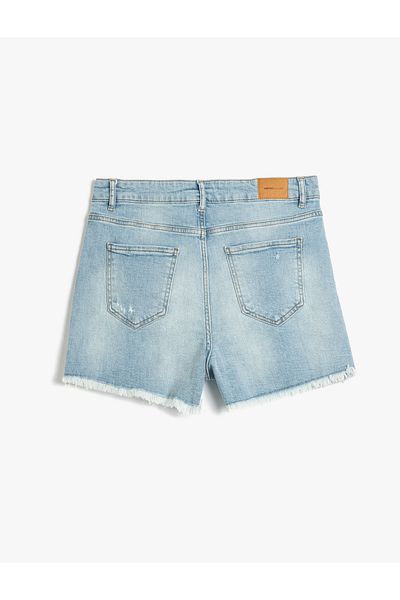 Koton Pantaloni scurți din denim cu croiala confortabilă de sezon nou