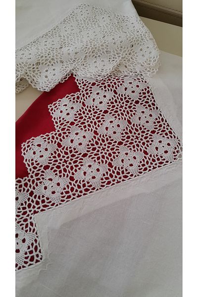 Papatyam Hand Knitted 2 Pieces Skirt (220X100) Cotton, Ipert and Crochet