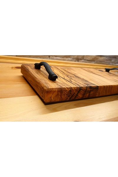 F&S WoodArt Olive Tree Epoxy filled 39.5 x 19 cm Tray presentation Coffee Promise Engagement tray