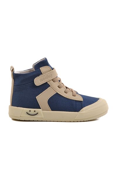 AYAKMOD Pantofi sport pentru copii unisex cu velcro albastru bleumarin 7465 P