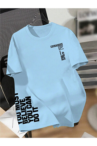 npLStore Унісекс футболка Oversize з принтом «Сміливість»