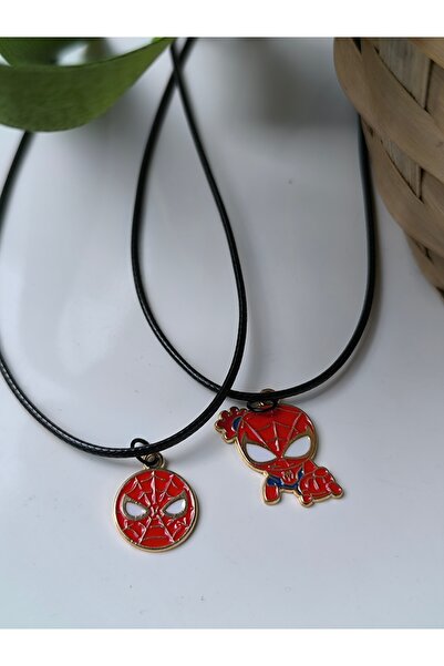 Esey Dizayn Örümcek Adam Metal Kolye