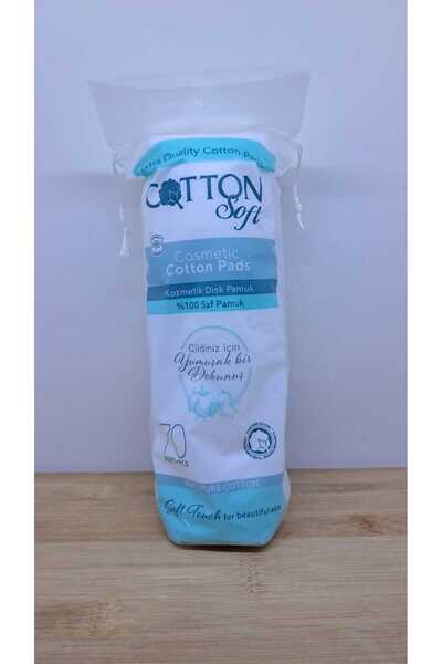 blackleg makyaj temizleme pamuğu silme pedi cotton soft pamuk disk 1 paket 70...