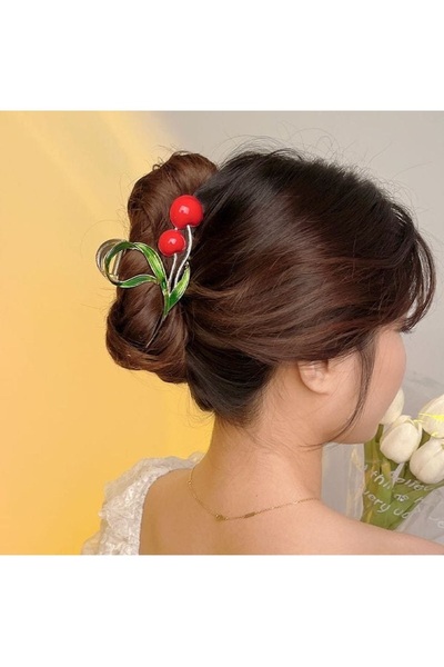 ella'nın çarşısı Μεταλλική αγκράφα με σχέδιο κεράσι. 11,5 εκ.