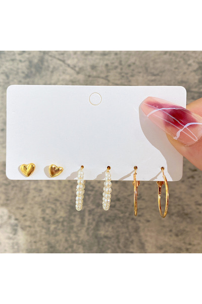 Choice AY5433701 24-Pair Vintage-Inspired Small Hoop Earring Set for Women El...