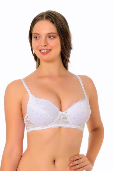 AKALA حمالة صدر نسائية مبطنة من الدانتيل الرخامي (سلكية) 3008-1154