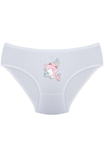 Onurel Βαμβακερό εσώρουχο για κορίτσια με στάμπα Dolphin Lycra - Συσκευασία των 5