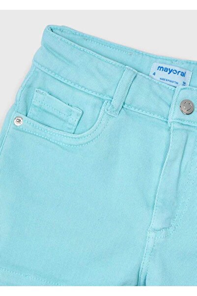 MAYORAL Turquoise Girl's Gabardine Shorts