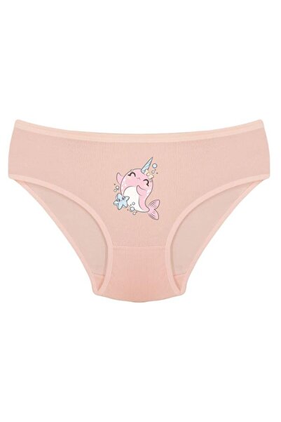 Onurel Βαμβακερό εσώρουχο για κορίτσια με στάμπα Dolphin Lycra - Συσκευασία των 5