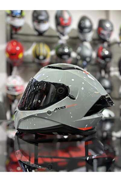 AXXIS PANTHER NARDO GRİ SİYAH VİZÖRLÜ (+1 ŞEFFAF VİZÖR)