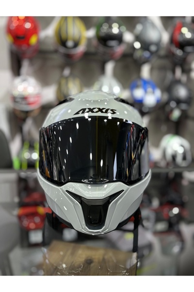 AXXIS PANTHER NARDO GRİ SİYAH VİZÖRLÜ (+1 ŞEFFAF VİZÖR)