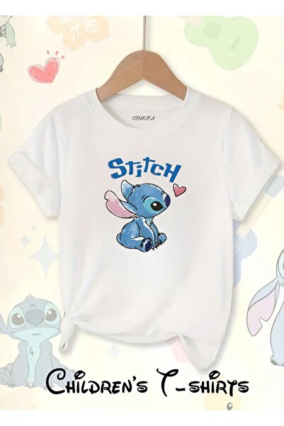 OTNICKA Special Design Stitch Printed Children's T-Shirt