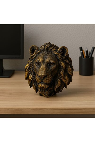 CASA DECOR Dekoratif Aslan Başı Heykel/Aslan Duvar Büst/Duvar panosu/Dekoratif Aslan kafası