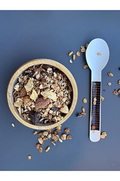 NELİ GURMAAN Karnıyarık Otu Tozlu Granola Ev Yapımı Doğal Katkısız Granola 280 G