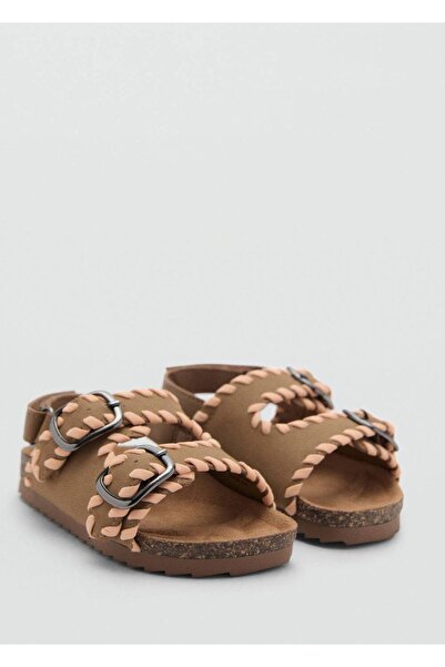 MANGO Baby Σανδάλια με λουράκια και αγκράφα