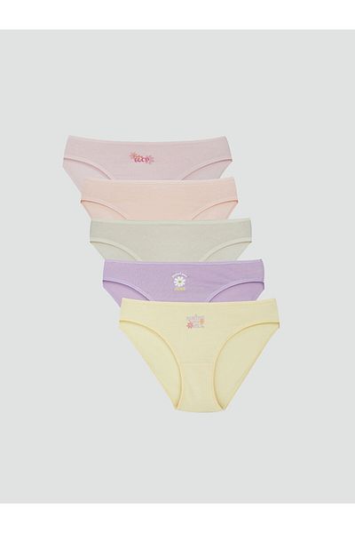 LC Waikiki Lcw Young Pink Printed Bikini Panties 5 Pack