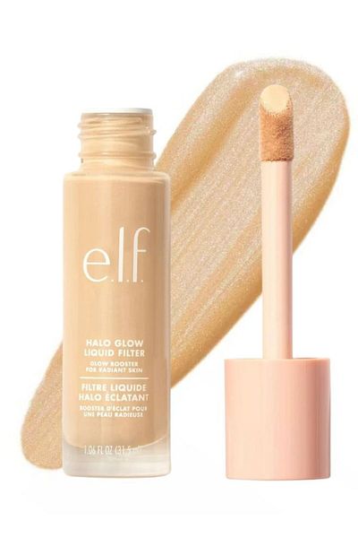 Huda Beauty e.l.f. Halo Glow Liquid Filter Complexion Booster – 2 Fair/Light, 31.5ml Illuminating Liquid Makeup