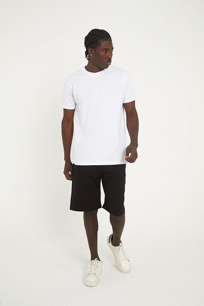 KAPHONE Men's Plain Shorts Tshirt Bottom Top Set