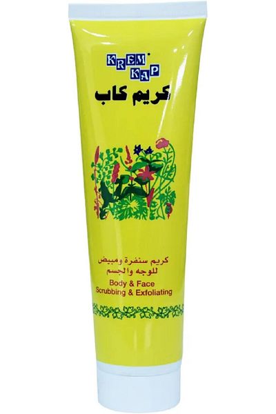 Çap Yayınları Cream Cap Face and Body Exfoliating and Whitening Cream, 150 ml