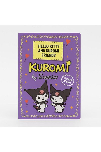 Bambus Home Carte cu autocolante cu caractere Kuromi 24 * 17 cm 16 pagini Design special Carte cu autocolante colorate Seria Kuromi