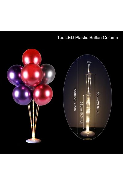 Choice As picture 5 LED Light Balloons Holder Stand Support Column Confetti Baloon Baby Shower Birthday Par