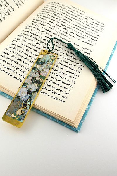 Solfera Ζωγραφική του Vincent Van Gogh με καρβάζια καστανιάς, μεταλλικό σελιδοδείκτης