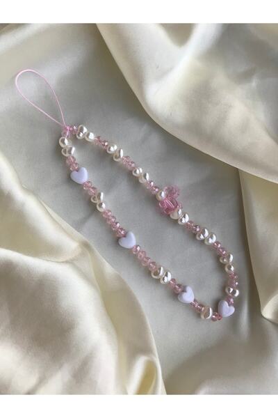 PEONY peonyofficiall Pembe Unicorn At Ve Kristal Telefon Charmı Telefon Ipi