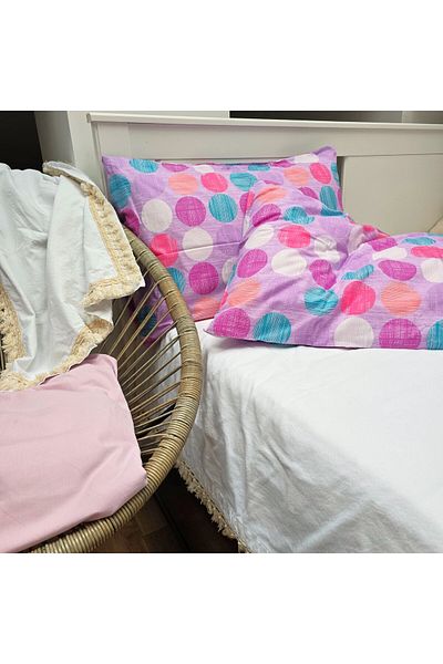 Kotonia Home Set 2 Fete de perna Kotonia Home, 100% bumbac, ranforce color, dimensiunea 50x80 cm, 003