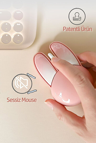 Cloody M6 Playrab Tavşan Kablosuz 2.4G wireless Mouse 1200 DPI