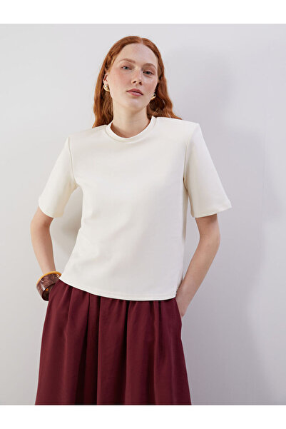 LC Waikiki RMZ GİYİM FARKIYA تي شيرت نسائي بياقة روبا