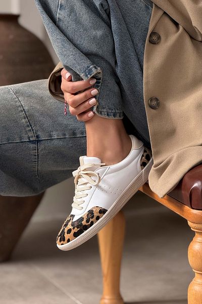 NİŞANTAŞI SHOES Fallows Weiß Matt Gelb Schwarz Detaillierte flache Sohle Damen Schnürschuhe