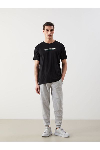 LC Waikiki New Season Crew Neck Short Sleeve Printed Combed Cotton Men's T-Shirt - S5Ko54Z8